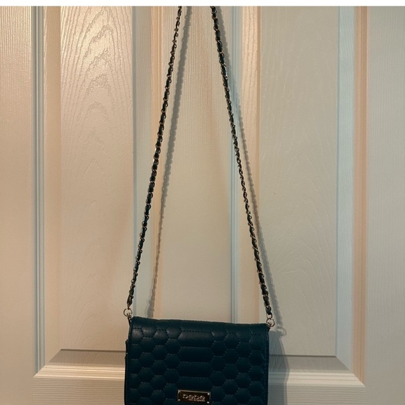 bebe Teal Crossbody Bag with Gold Chain EUC - Picture 6 of 6